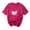 05-Hot Pink, variant on Ecqkame Valentine'S T Shirts for Women Casual Loose Cute Love Heart Graphic Tees Crew Neck Short Sleeve Tops Pink L