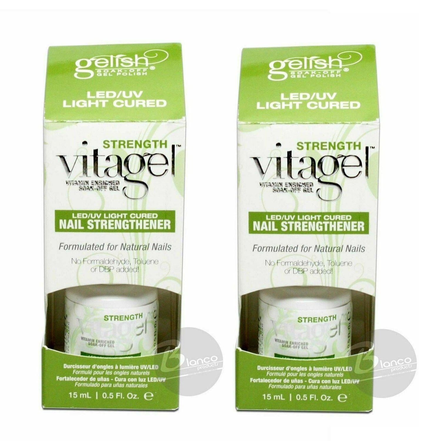 Gelish Vitagel Strength LED/UV Cured Nail Strengthener, 0.5 Ounce Pack
