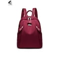 thumbnail image 3 of PULLIMORE Womens Oxford Backpack Purse Casual Waterproof Anti-Theft Shoulder Bag Daypack For School Work Travel (Rose Red), 3 of 9