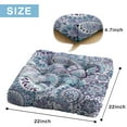 thumbnail image 7 of Boho Style Meditation Mat with Paisley Pattern, Square Floor Pillow for Relaxed Floor Sitting 22 x 22, 7 of 7