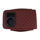 thumbnail image 1 of Cubierta de consola central del automóvil Cubierta de reposabrazos multifuncional 13.39"x7.48"x2.76" Cuero Nappa negro y rojo oscuro, 1 of 1