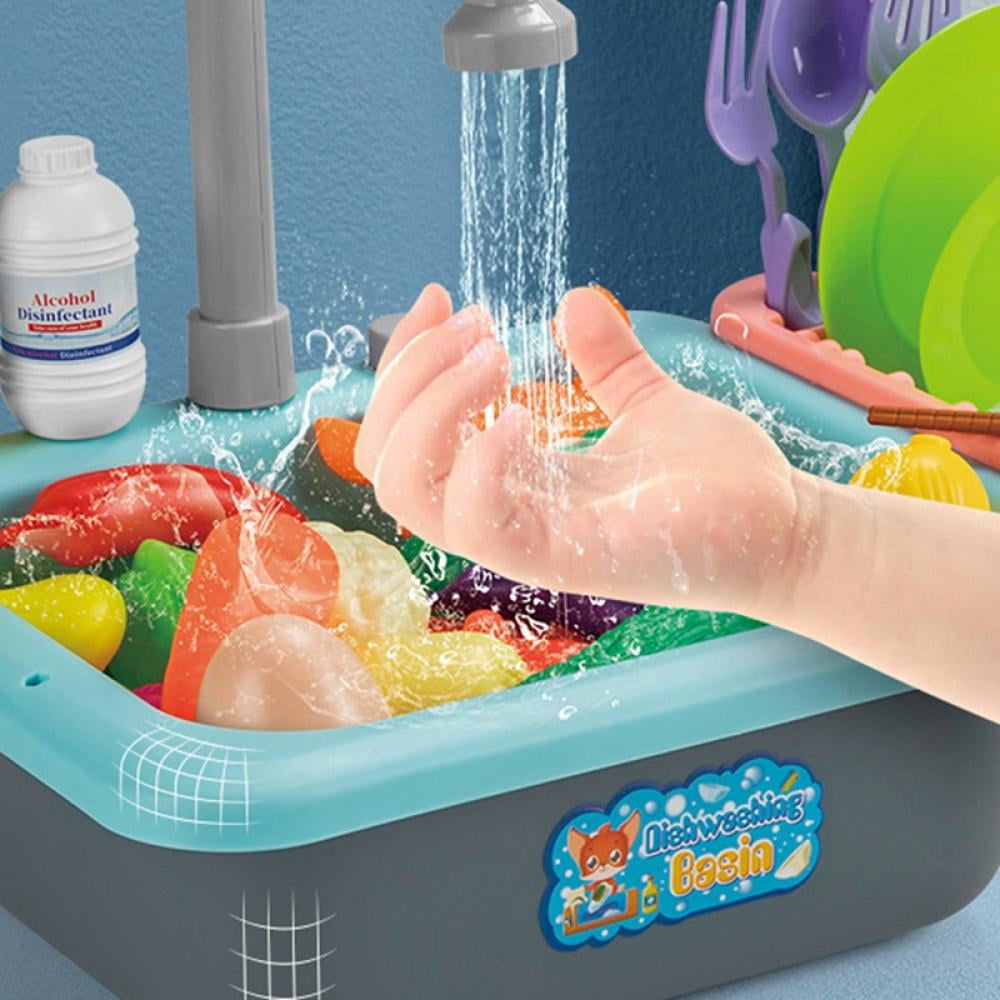 Buy SPLASHFUN Wash-up Kitchen Sink Play Set with Running Water Pretend Play  Kitchen Toy Set with Working Faucet and Color Changing Play Cups and  Accessories.