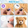 thumbnail image 3 of Doll Accessories HINZIC Ojos de juguete con purpurina de seguridad, 64 unidades, 20 mm, 3 of 7