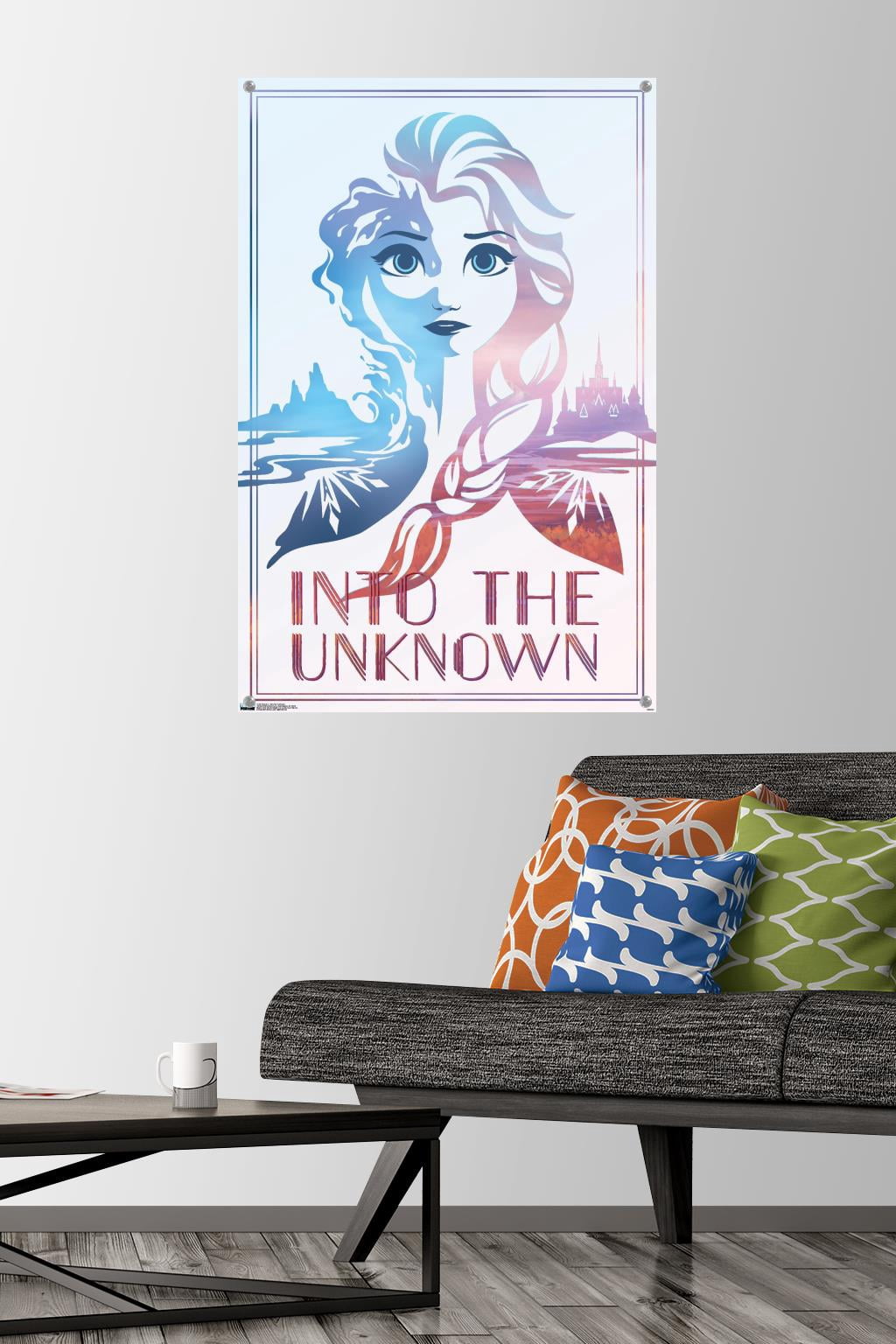 Disney Frozen 2 - Into the Unknown Wall Poster with Push Pins, 22.375" x 34"