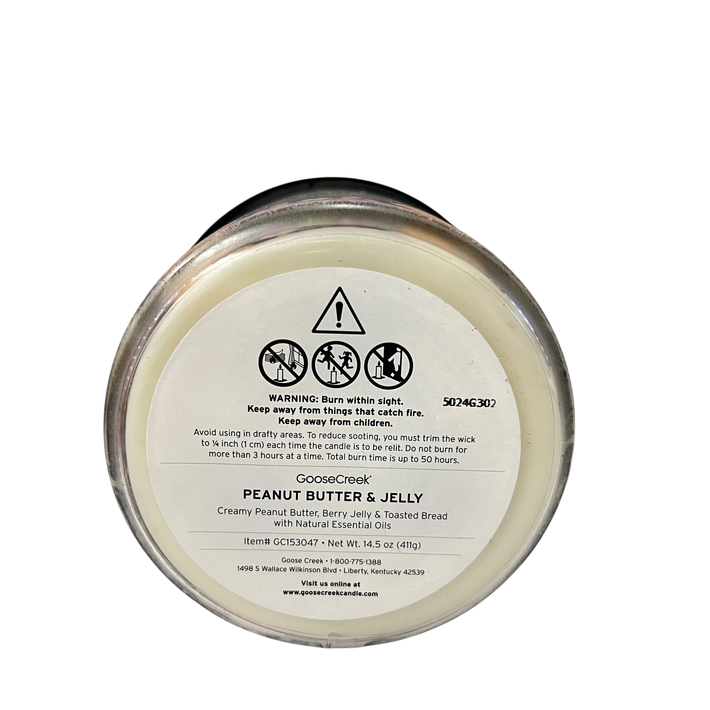 Goose Creek Peanut Butter and Jelly (Grape) 3 Wick Candle 14.5 oz