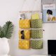 thumbnail image 4 of Bolsas de almacenamiento de 3 puertas, organizador de almacenamiento de pared multifuncional para colgar con 3 bolsillos, organizador de pared, estante de pared para baño (verde, amarillo, gris) Sincero Electrónica, 4 of 5