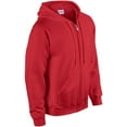 thumbnail image 3 of Gildan Heavy Blend  Adult Full Zip Hooded Sweatshirt Top, 3 of 5