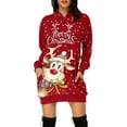 thumbnail image 2 of Vestido con capucha para mujer, Vestido con capucha para mujer Vestido con capucha navideño Vestido con capucha para mujer Vestido con capucha para mujer Probado profesionalmente, 2 of 6