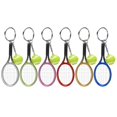 thumbnail image 2 of Mini Tennis Racket Keychain, Portable Mini Tennis Keyring  Friends Gift for Bag for Luggage, 2 of 7