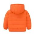 thumbnail image 5 of WRKEKC Kids Puffer Jacket Solid Color Hooded Design with Pocket for Boys Girls 1-9 Years Warm Cozy Winter Outerwear Jackets, 5 of 10
