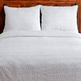 thumbnail image 4 of Better Trends White Natick Wave 100% Cotton Bedspread Set, Queen, 4 of 7