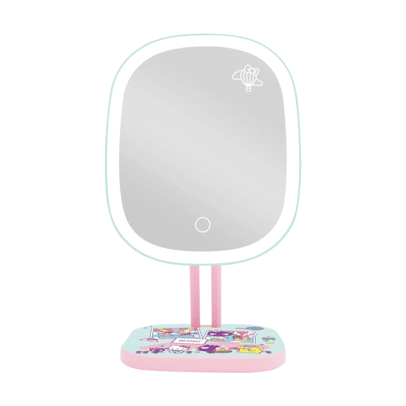 Impressions Vanity Hello Kitty and Friends Vacay Highlight LED Makeup Mirror with Artwork, LED light