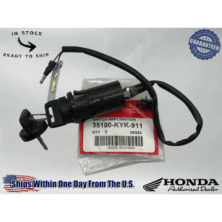 Honda Genuine OEM STARTER KEY IGNTION ASSEMBLY 35100-KYK-911