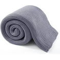 thumbnail image 1 of Chunky Knit Weighted Blanket 60x80 15lbs Light Grey Bead-Free, 1 of 7