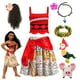 thumbnail image 2 of Disney Moana Dress for Girls Princess Costume Summer Beach Party Kids Carnival Vintage Adventure Clothing Set Moana Dress Up, 2 of 5