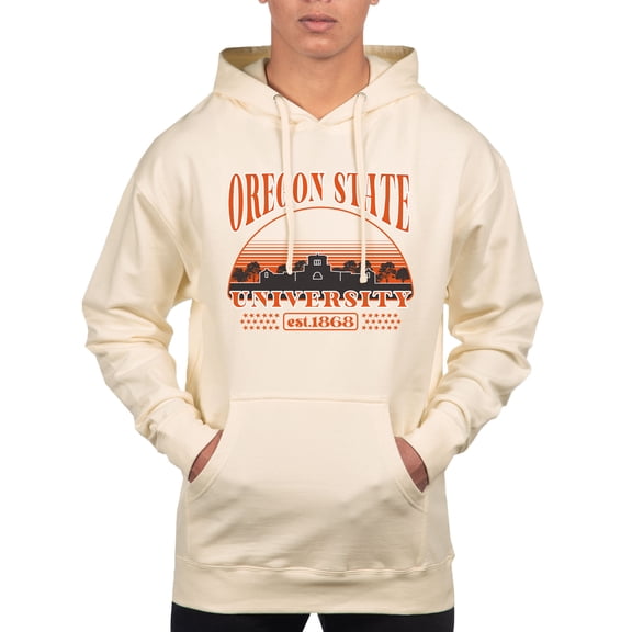 Men's Uscape Apparel Oatmeal Oregon State Beavers Pullover Hoodie