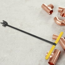 LOLIPPYY Extended Water Shut Off Valve Tool in Yellow Stainless Steel for Hard-to-Reach Plumbing Valves