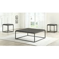 thumbnail image 3 of Steve Silver Tekoa Walnut with Dark Gray Metal Base Mixed Media Coffee Table, 3 of 6