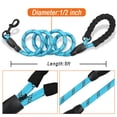 thumbnail image 4 of BARKBAY Dog Leashes for Large Dogs Heavy Duty Dog Leash 2 Pack 5 FT with Comfortable Padded Handle Highly Reflective Threads for Medium Large Dogs Walking Training Running (5FT-1/2,Blue+Black), 4 of 9