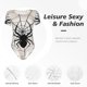 thumbnail image 4 of Balery Spiders On The Web 1 Body de cuello redondo de manga corta para mujer Tops de manga corta Tops básicos-X-Large, 4 of 7