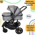 thumbnail image 2 of Carriola 4 En 1 Sistema De Viaje Todo Terreno Ibaby Cupra Gris Oscuro Negro, 2 of 9