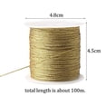 Pengxiaomei 218 Yards/656 Feet Metallic Cord, 2 Spool Metallic Thread ...