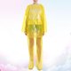 thumbnail image 4 of 3 juegos de impermeables desechables de dos piezas para adultos, poncho impermeable con capucha y resistente al viento, de plástico unisex, para deportes, senderismo y ciclismo (amarillo)., 4 of 7