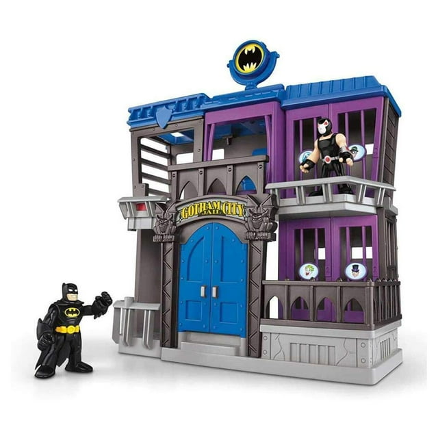 Set de juego Fisher-Price Imaginext DC Super Friends Gotham City Jail con Batman y Bane
