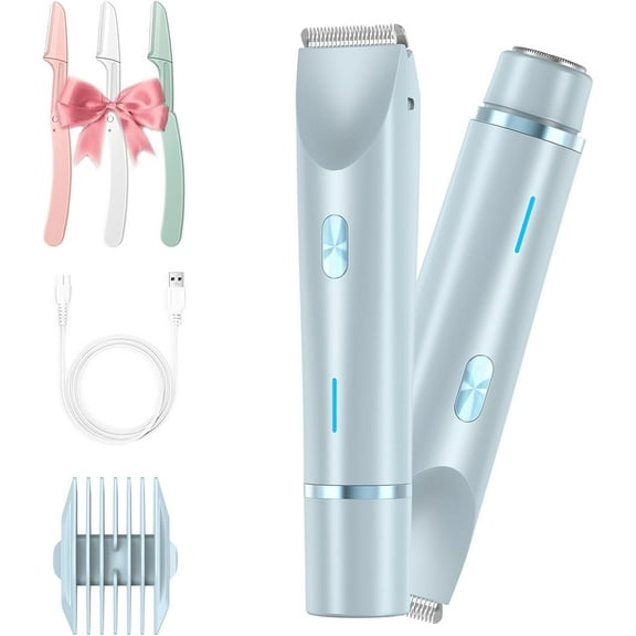 Onaccordance/Miors Bikini Trimmer, The Trimmie Unfiltered 4.0 Ezme, 2-in-1 Women’s Body Shaver