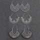 thumbnail image 3 of Pendientes colgantes geométricos de Aleación hueca bañados en plata antigua Yashi HQEF-1615, 3 of 5