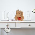thumbnail image 4 of Wooden Hand Carved In True Love Animals Statue Family Decorationhedgehog, 4 of 5