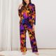 thumbnail image 2 of Balery Skull Conjunto de Pijama con Estampado para Mujer, Conjunto de Dos Piezas con Manga Larga, Ropa de Dormir Suave con Bolsillos, Pijamas Cómodos-Large, 2 of 7