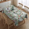 thumbnail image 2 of Maltese Dog and Flower Floral Rectangle Tablecloth 60"x84",Waterproof Polyester Rectangle Table Cloth, Wipeable Spillproof Polyester Tablecloth for Dining, Camping, Indoor and Outdoor, 2 of 5
