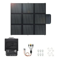 EFFORTWAY 400 Watt Portable Solar Panel for Power Station, Foldable Solar Panel Charger Waterproof IP67 for RV, Outdoor, Camping,  Home, Off Grid, Power Outage