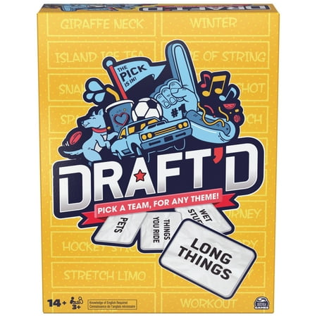 Spin Master Games, Draft’d, a Drafting Party Game for Everyone, Ages 14+