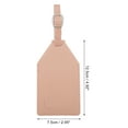 thumbnail image 2 of Unique Bargains 1 Pc Reusable Luggage Tag for Travelling Pink Polyurethane, 2 of 5