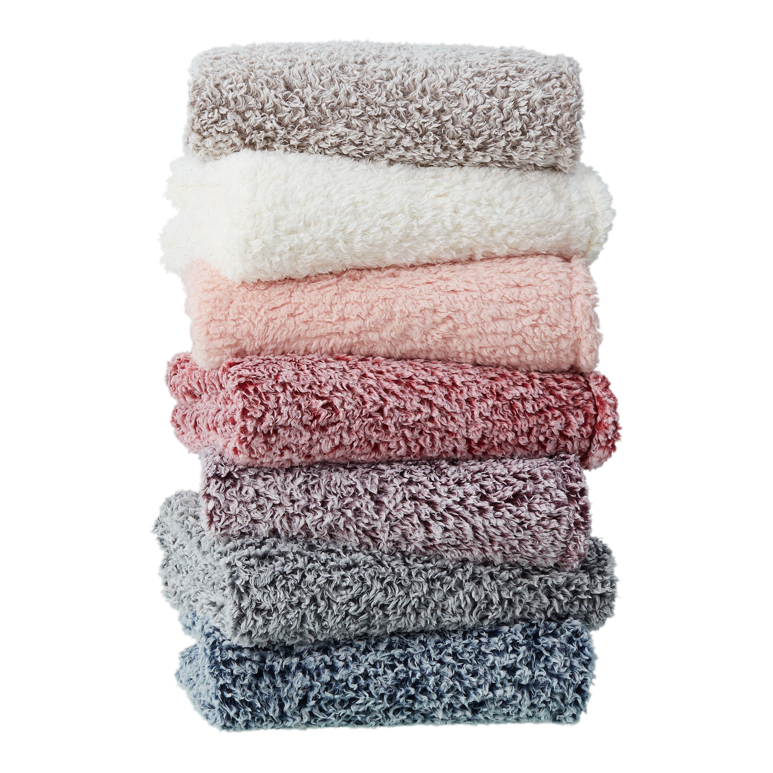 Microlight Plush Solid Fleece Throw Blanket Gray 50 X 60 Bedding Blankets Throws