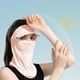 thumbnail image 3 of Ligero Cubierta de cara completa Cuello Sombrero de cara Protección Seda de Visera a prueba de sol Sombrero Sombrero Bufanda para golf Verano , Rosado Sunnimix  cubierta de la cara, 3 of 8