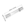 thumbnail image 2 of Uxcell 0.6A 0.24''x 1.57'' Microwave Oven Cartridge Fuse DC 5000V Slow Blow Glass Silver Tone 2pcs, 2 of 5