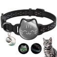thumbnail image 1 of Funda tipo collar para gatos, impermeable, con estampado luminoso de peces, 1 of 8