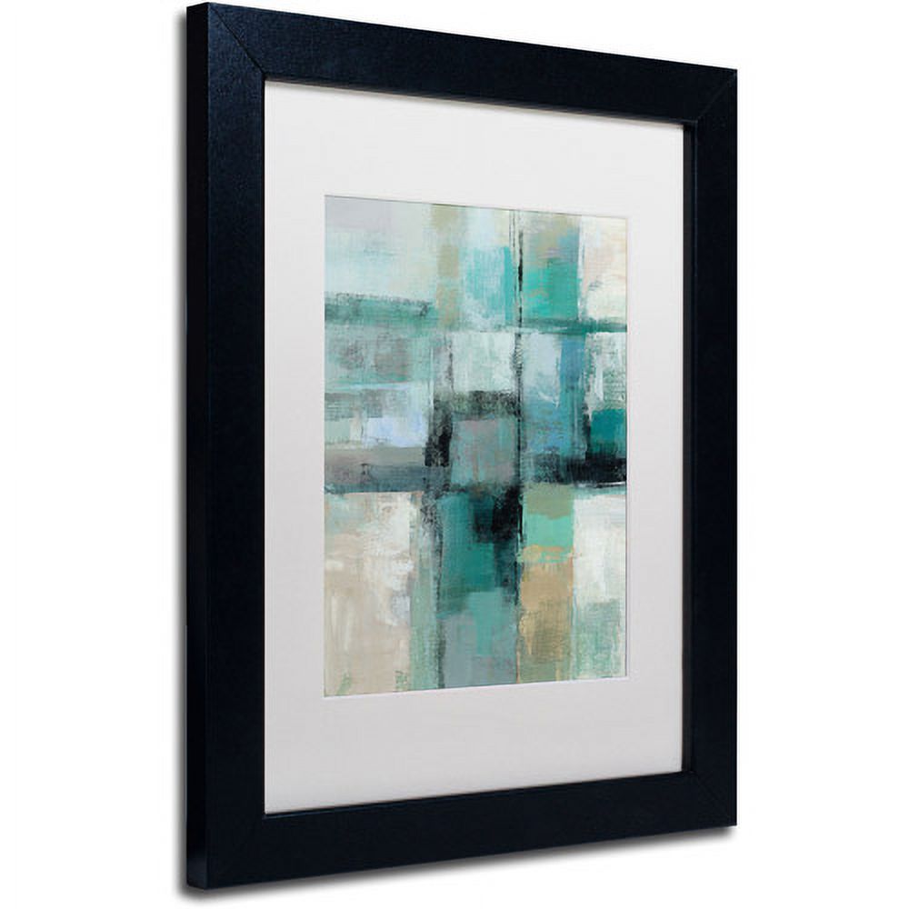 Trademark Fine Art "Island Hues Crop I" Canvas Art by Silvia Vassileva, White Matte, Black Frame