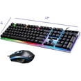 thumbnail image 4 of Gaming Keyboard and Mouse Set, LED Backlit Mechanical Feel Business Office Keyboard Colorful Breathing Backlit Gaming Mouse for Working or Primer Gaming,Office Device, 4 of 4