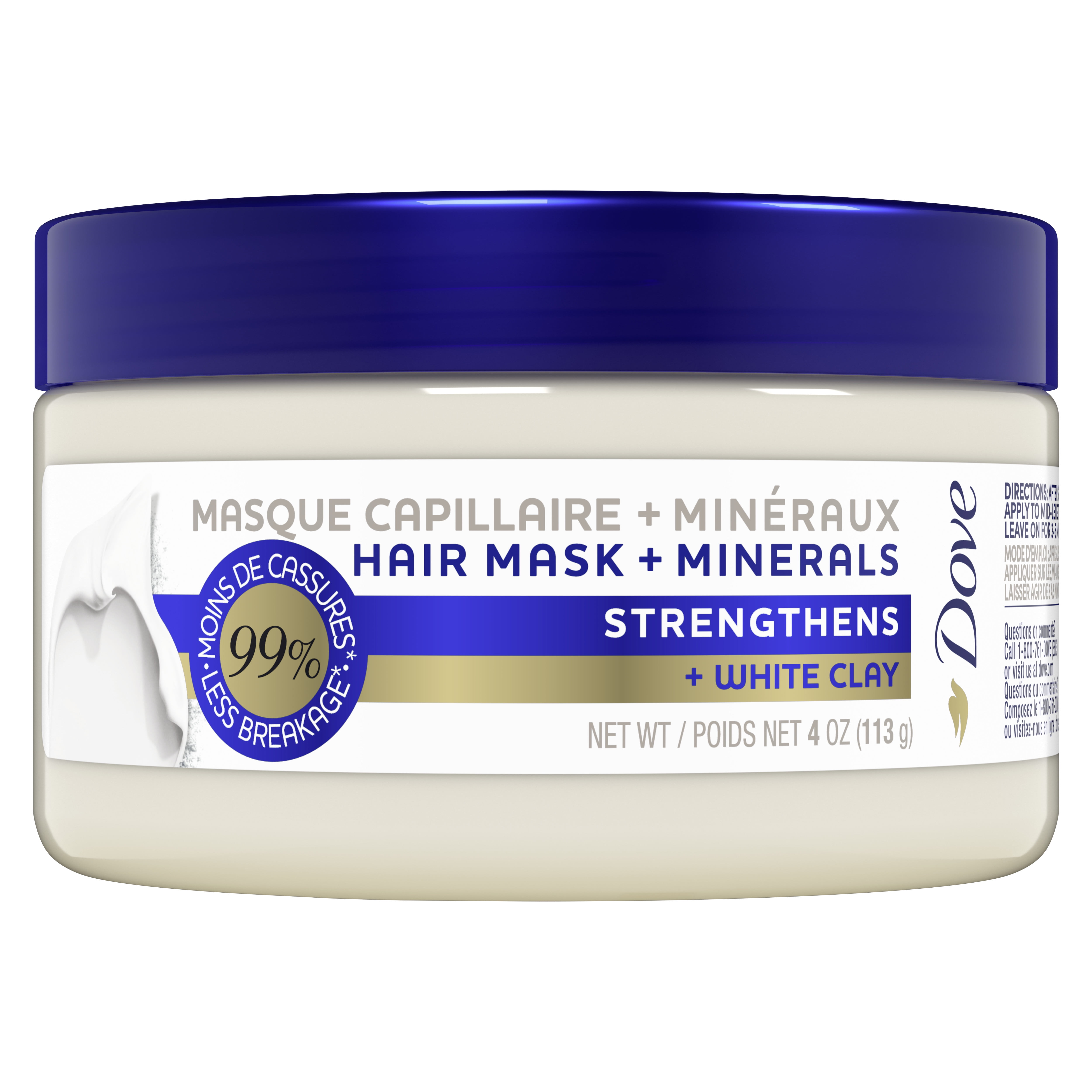 Dove Strengthen Mineral Moisturizing nourishing Hair Mask, 4 oz