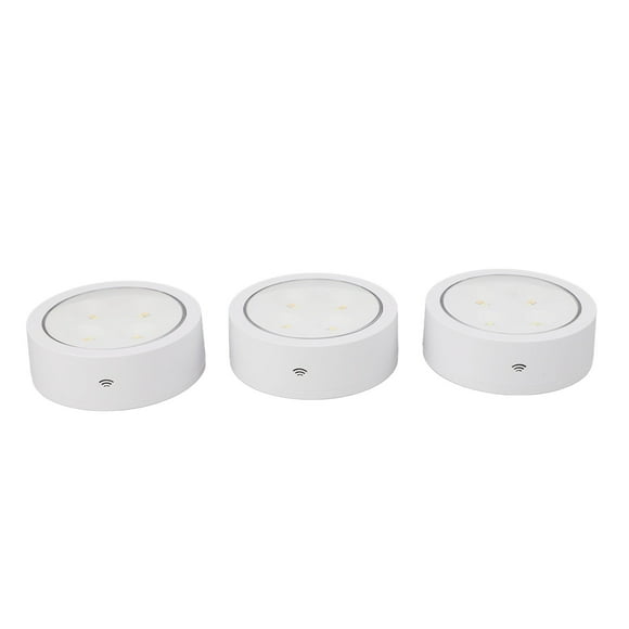 Remote Control Led Light Under Cabinet Light Led Puck Light Led Cabinet Light 3Pcs Remote Control LED Light ABS Night Lamp Home Decoration For Cabinet Kitchen