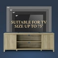 thumbnail image 4 of OAKHAM Fluted TV Stands for 75 Inch TV, Farmhouse Entertainment Center TV Console with Storage Cabinet, Sunwashed Ash Oak, 4 of 9