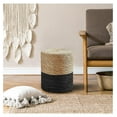 thumbnail image 2 of Alieon Pouf Ottoman, 100% handwoven Seagrass Braided Pouffe, Boho Decor Floor Chair for Couch or Desk, Outdoor Ottomans for Garden, Round Footrest with Wood Frame, Home Decorative Seat for Balcony, 2 of 7