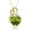 Colorname Misc: August, variant on Solid 14k Beautiful Yellow Gold Dual Love Heart shaped Cubic Zirconia Pendant Necklace (12 Colors) (may)-Pendant for Wom