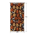 thumbnail image 5 of Halloween Pumpkins Bats and Spider Webs Shower Curtain 36"x72" ,Bathroom Decorative Shower Curtains Set with 12 Hooks,Modern Waterproof Washable Shower Curtain, 5 of 6