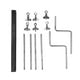 thumbnail image 1 of Piezas de soporte de cencerro para tambor, herrajes metálicos duraderos, accesorio para tambor de percusión Kits de soporte, 1 of 9