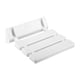 thumbnail image 5 of Banco de ducha flotante plegable de teca, asiento liso para adultos, antideslizante. blanco, 5 of 9